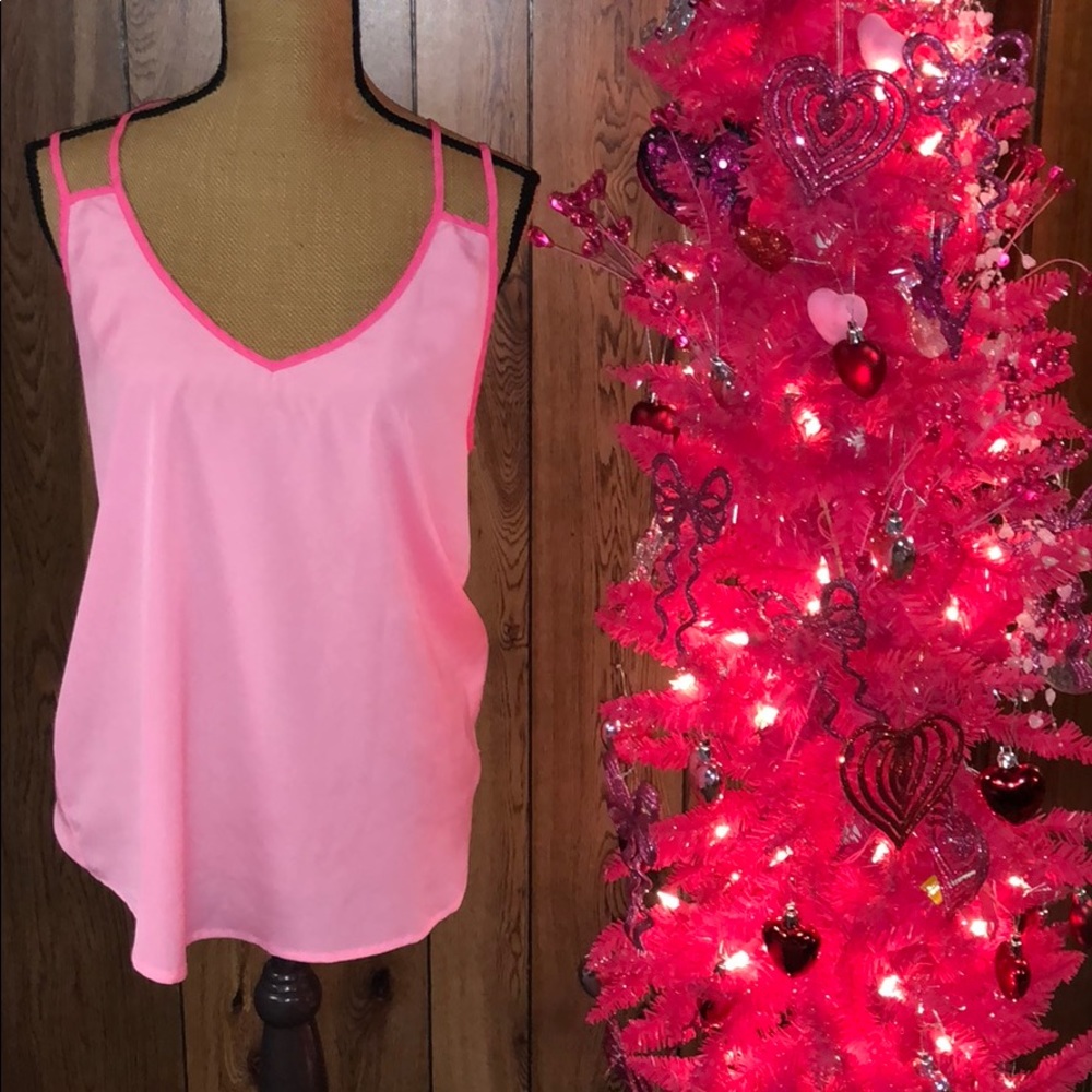 VS hot pink top
